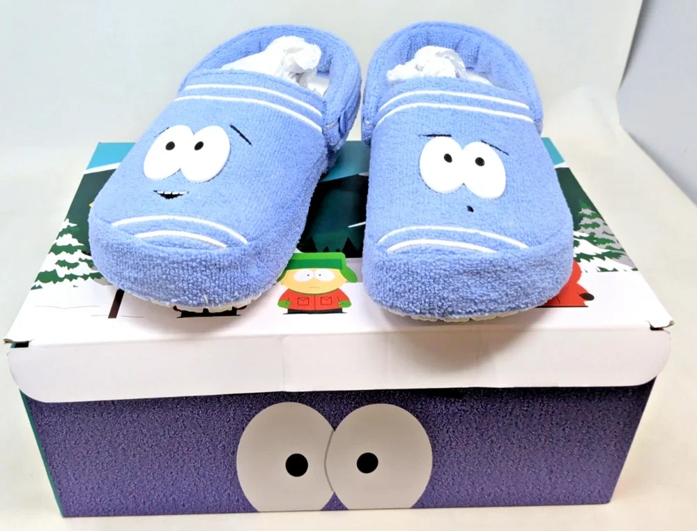 Crocs South Park Towelie Blue Terry Fabric Clog Slippers Lightweight US M8 W10